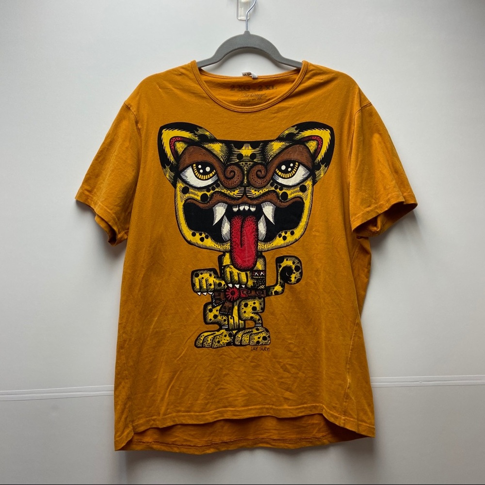 Ay Guey Orange Mexican Jaguar XXL or L T-shirt